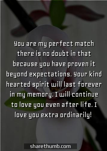 heart warming message for my love